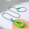 Pet Leash Nonextendable Nylon Cord With Silicone Bubble Grip For Medium Dogs Walking