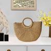 Woven Bag Travel Tote Handmade with Handle Shopping Weave Hand Beach for Summer