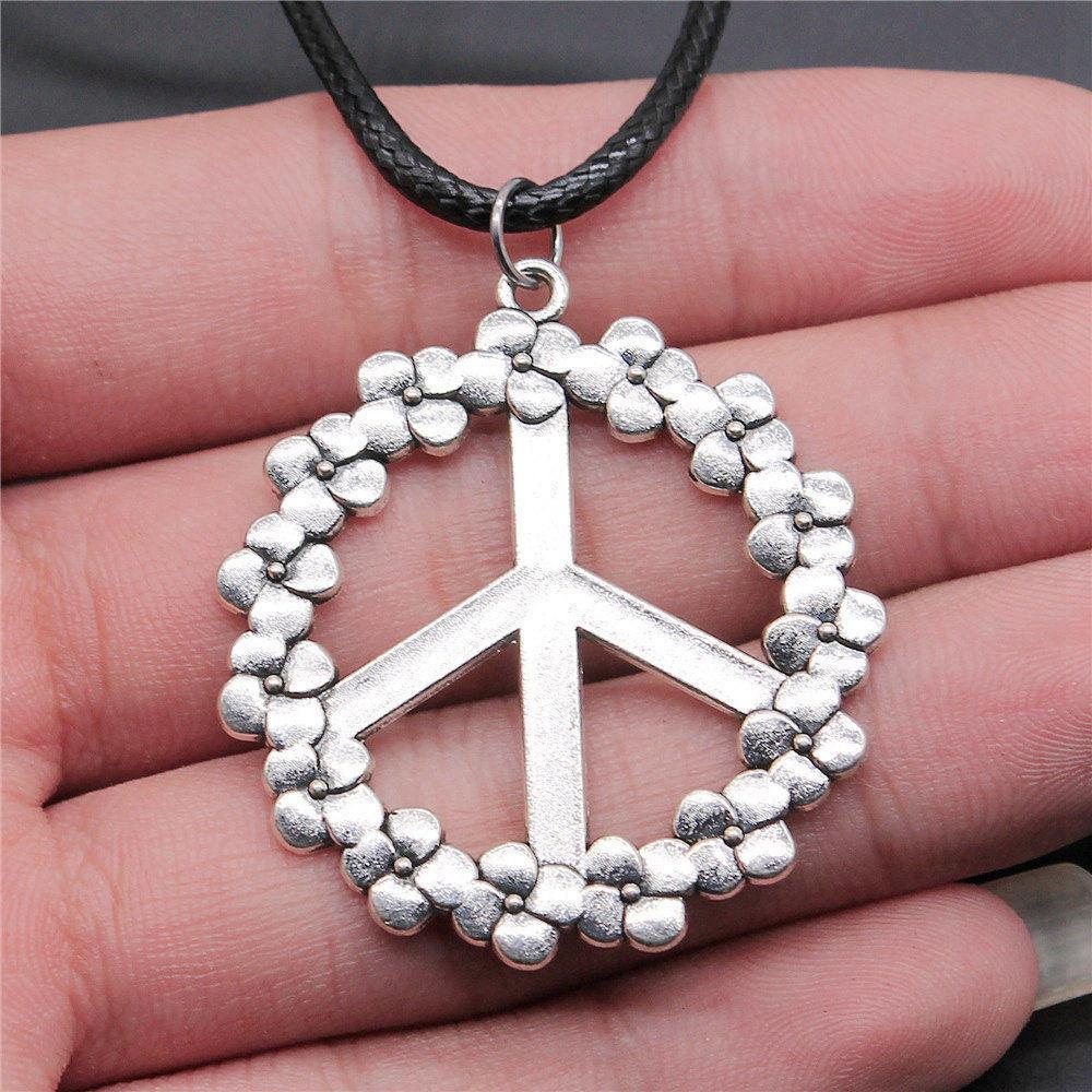 Креативное кожаное ожерелье-цепочка с металлическим кулоном в виде листа и цветка для женщин - Идеально для Дня святого Валентина