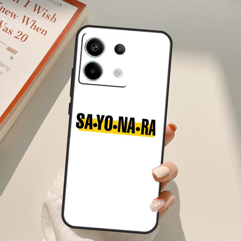 Чехол Banana Fish Sayonara для Xiaomi Redmi Note 13 14 9 10 12 11 15 Pro Plus Чехол для Redmi 15 C 12C 13C 14C 10C