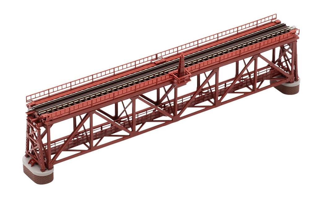 TOMIX Железнодорожная модель масштаба N Мостовая ферма S280 (F) Красный однопутный участок с 2 кирпичными опорами 3266 Аксессуар для модели железной дороги