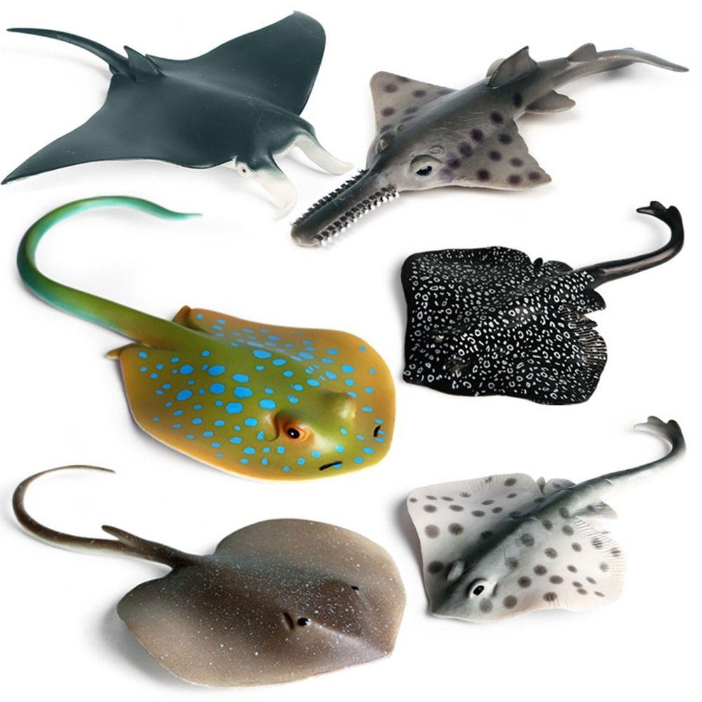 Fish Model Manta Ray Model Simulation Sea Life Action Figurines Ocean Animal Figures  Kids Toy