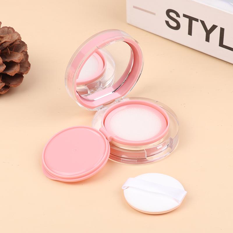Pink Mini Air Cushion Foundation Diy Box Empty Puff Box With Mirror For Bb Cream Cosmetic Container Makeup Case Skin Care