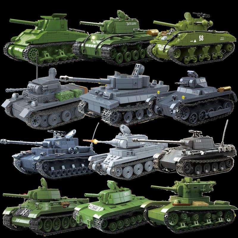 Сцена Большой танк Тип крысы тяжелый танк PZKPFW.IV танки Ручная работа Серия DIY Модель танка из строительных блоков Подарок на день рождения