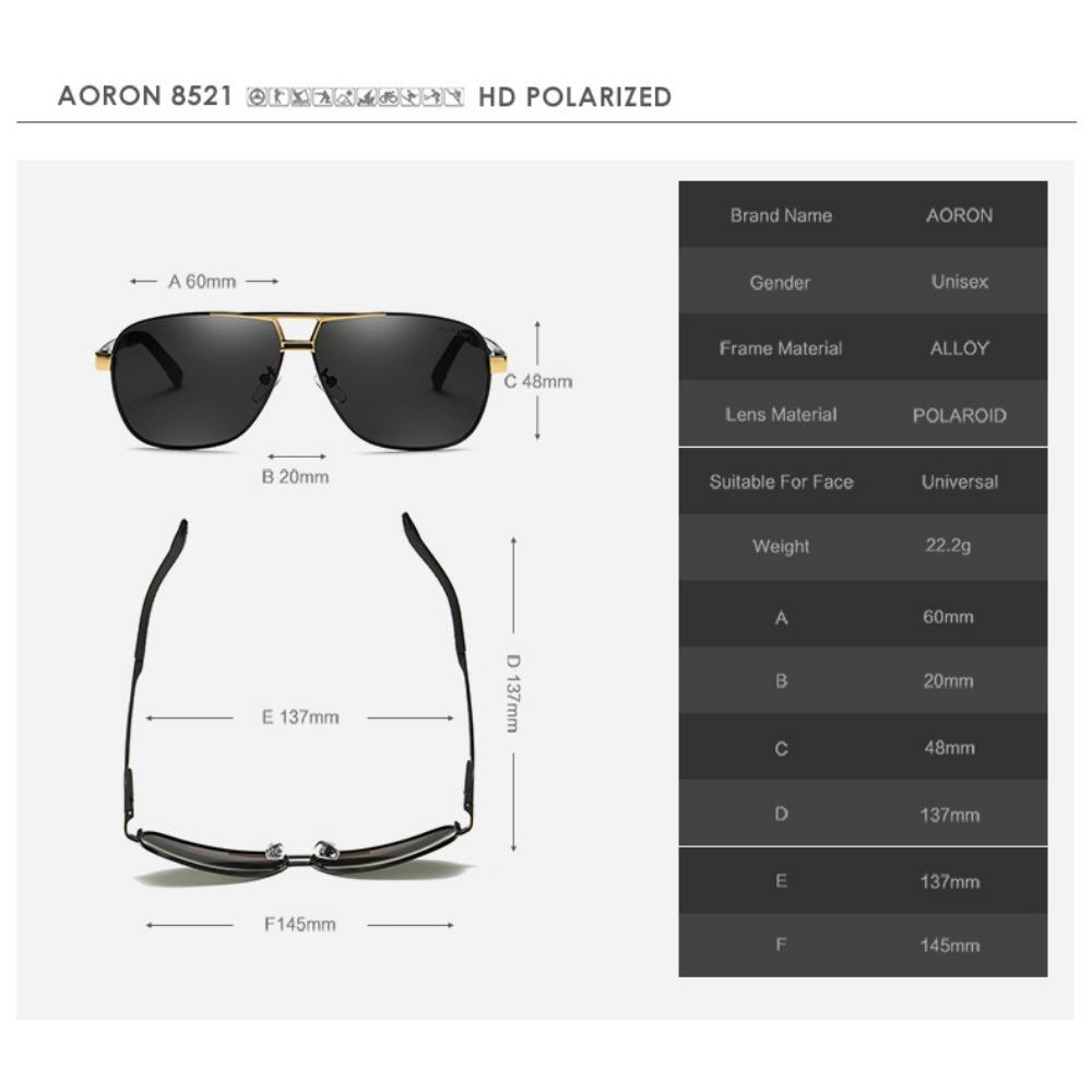 aoron Glasses New Men's Polarized Sunglasses High Definition Polarized Sunglasses Driving Glasses