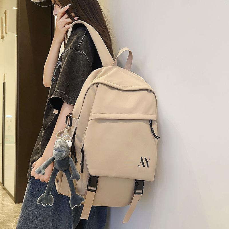 Студенческий школьный рюкзак для пары, однотонный рюкзак, легкий рюкзак большой вместимости