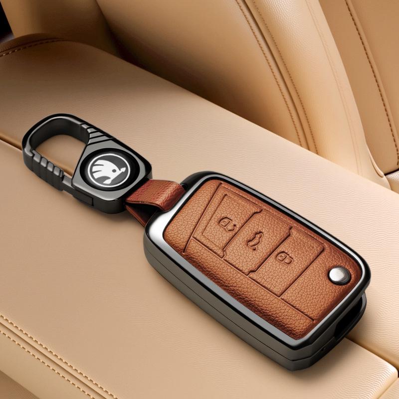 Чехол для ключа Skoda: Подходит для моделей Octavia, Kamiq, Karoq, Kodiaq