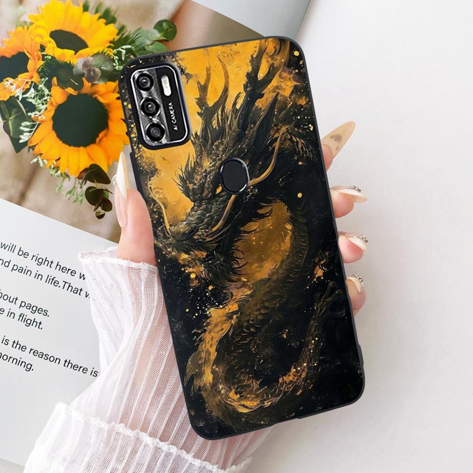 Чехол для ZTE Blade A7s 2020 A7020 Милый Лев Модный Расписной Чехол Мягкий ТПУ Матовый Чехол для Телефона Для ZTE Blade A7s 2020 BladeA7s Сумки