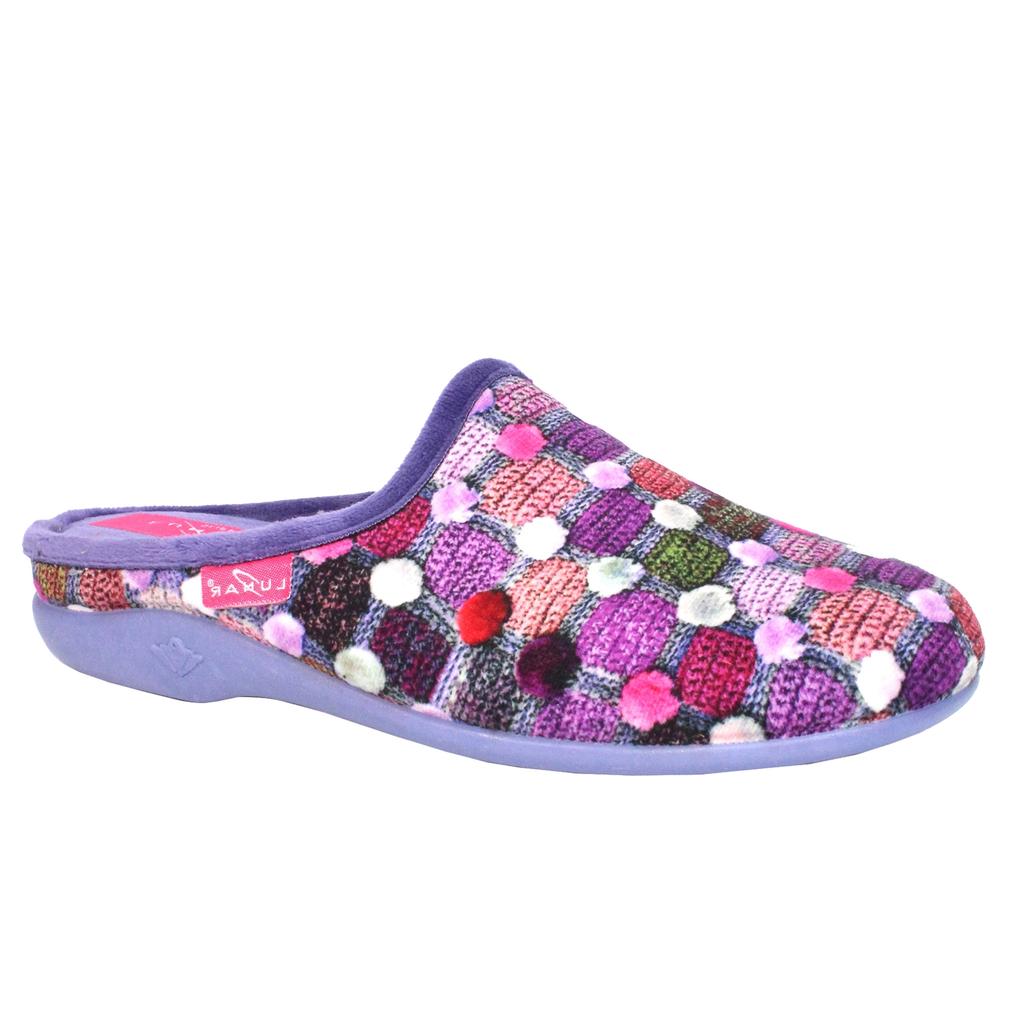 Lunar Womens/Ladies Crackle Slippers