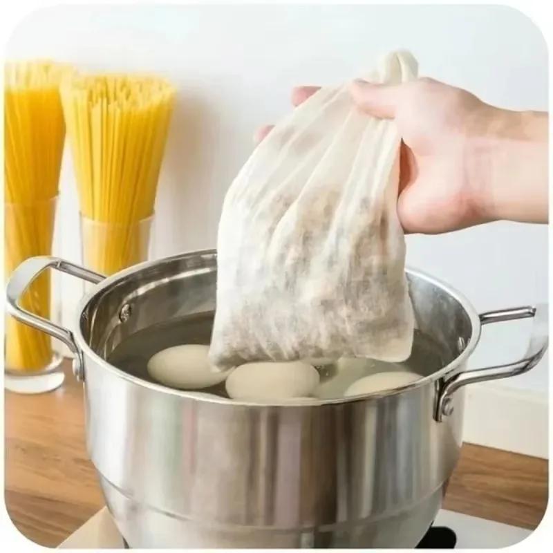 1 шт. Хлопчатобумажный фильтр-мешок Чайный пакетик Галогенная упаковка Мешки для отваривания традиционной китайской медицины Мешки для разделения приправ