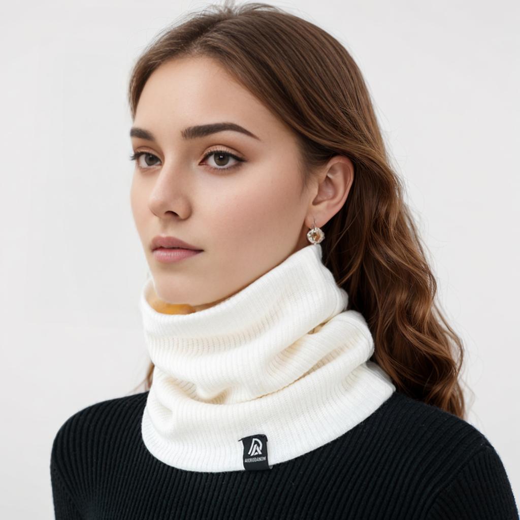 Detachable Knitted Turtleneck Fake Collar For Women Neck Warmer Autumn Winter Warm Cover Head Neck Knitting False Collar
