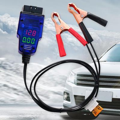 Автомобильный OBD аварийный кабель питания Экономия памяти Зажим для разъема аккумулятора Цифровой дисплей Напряжение Автомобильный инструмент обнаружения утечек