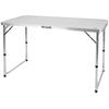 AKTIVE Folding Table - Metal - Grey - 120 X 60 X 54/60/70 Cm