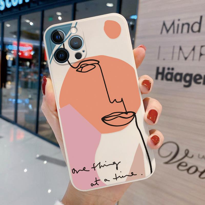 Чехол с абстрактной геометрией для Iphone 13 12 Pro 11 Pro Max XR XS Max X 7 8 6 6s Plus Mini 10 SE 2 3 SE22 с рисунком граффити