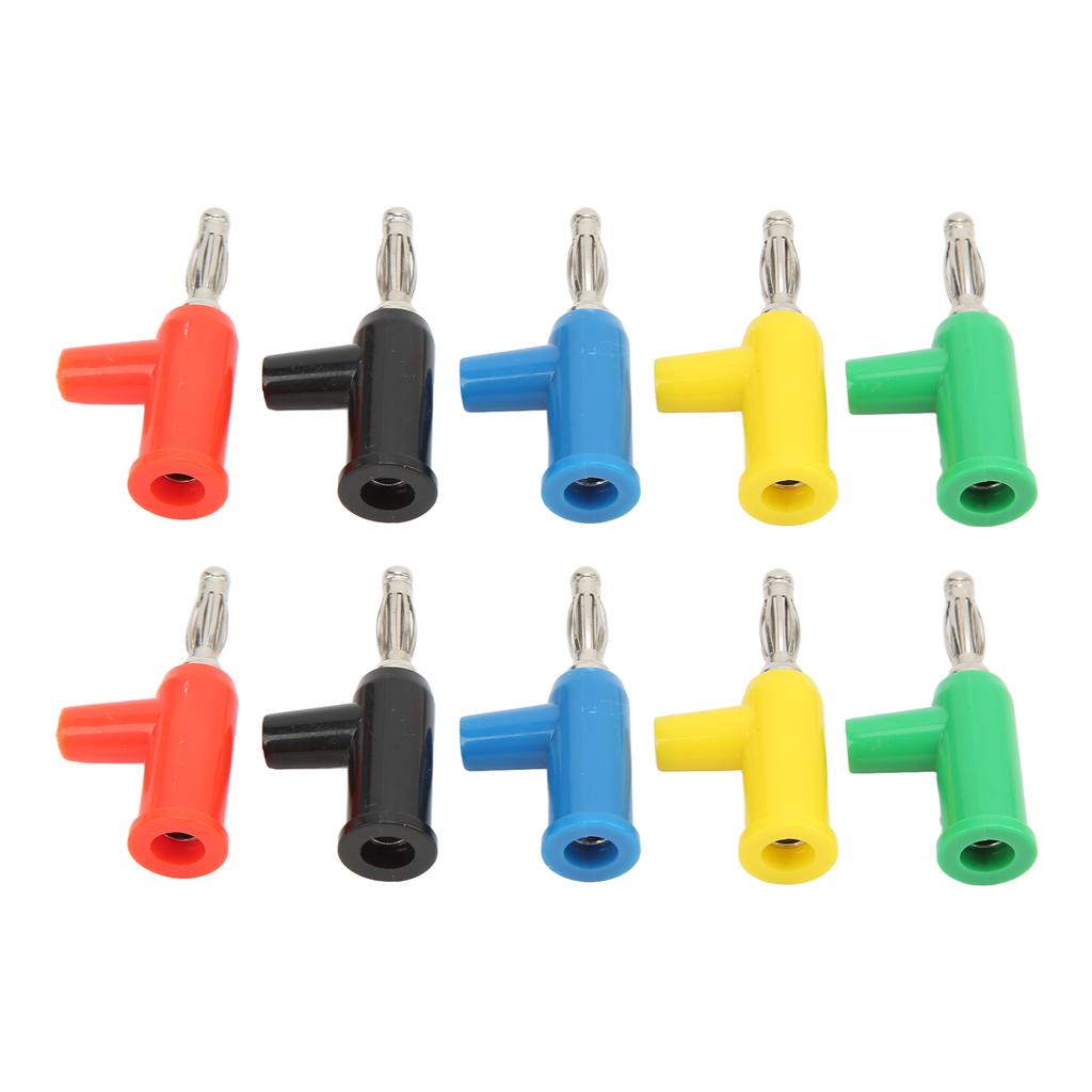 10pcs J.10028 4mm Banana Plugs Stackable Solderless Banana Connectors for Industrial Equipment