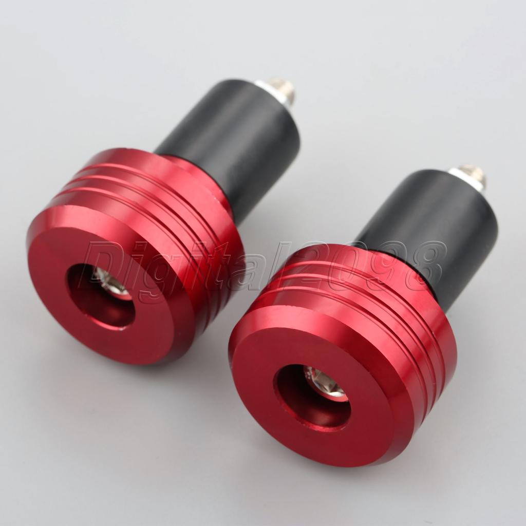 7/8" CNC Motorcycle Handlebars Bar Ends Grips Slider Vibration Heavy Weighted Handlebar Slugs Plug Handle Bar Sliders Dirt