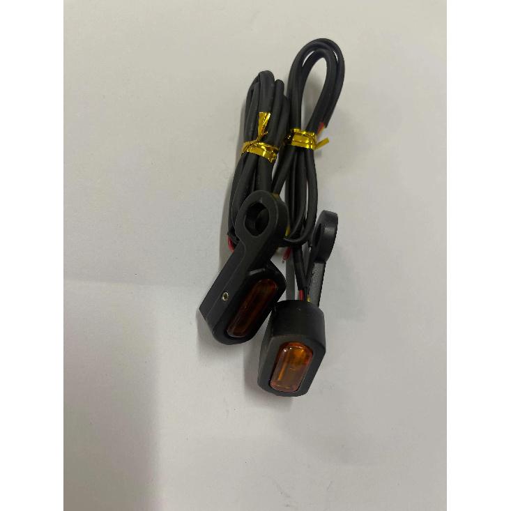 Motorcycle Mini LED Turn Signals Indicators Running Blinker Amber Light With E Mark Handle Grip Lamp For Harley Softail Touring