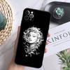 Sexy Girl M-Marilyn M-Monroe Phone Case For iPhone 16,15,14,13,12 Mini 11 Pro XR,X,XS,MAX 7,8 Plus Silicone Cover Soft Black