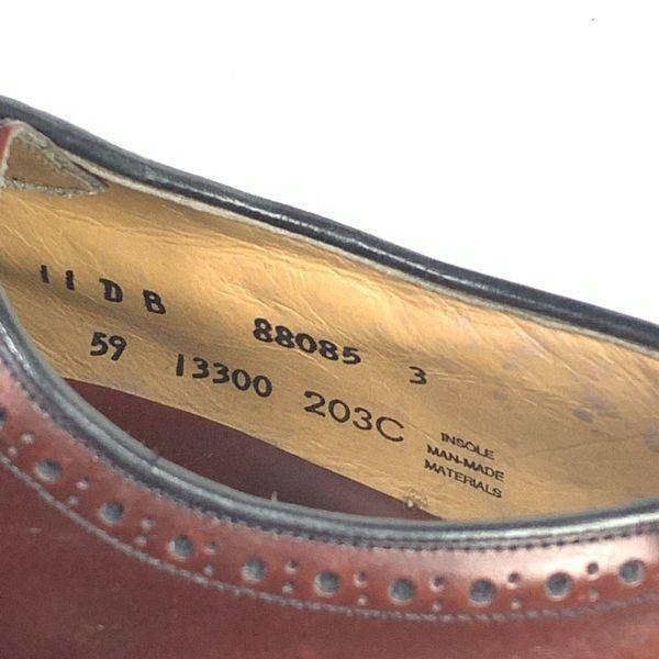 Винтажные туфли Johnston and Murphy производства США, размер 11D B 28.5 29.5см, кожаные броги, коричневые(ИСПОЛЬЗОВАЛ)