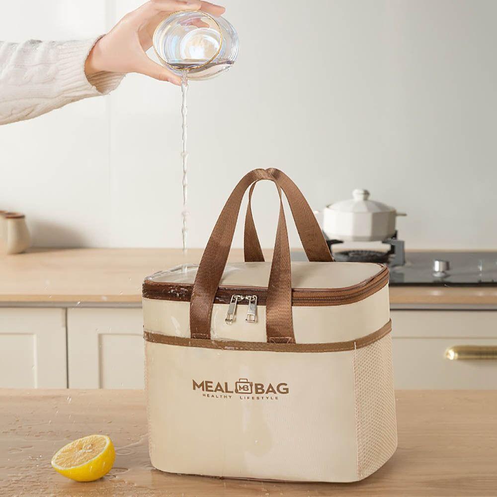 Fashion Aluminum foil Lunch Box Storage Bag Oxford Thickened Food Thermal Bag Thermal Waterproof Lunch Bag Picnic