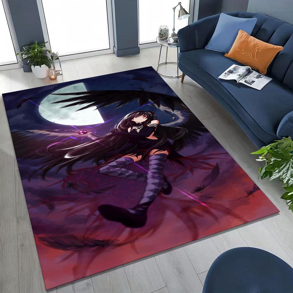 Мультяшный ковер Puella Magi Madoka Magica для девочки, аниме, для спальни, гостиной, дивана, домашний коврик, декор, большой детский нескользящий коврик для пола