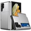 Чехол для телефона: Используется для чехлов For Samsung Galaxy S26 Ultra Plus противоударный бронированный корпус выдвижной кошелек держатель для карт бампер чехол Funda
