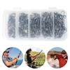 200 ШТ. Нержавеющая сталь Рыболовная застежка-вертлюжок Высокопрочный Рыболовный вертлюжок-вертлюжок для пресноводной рыбалки