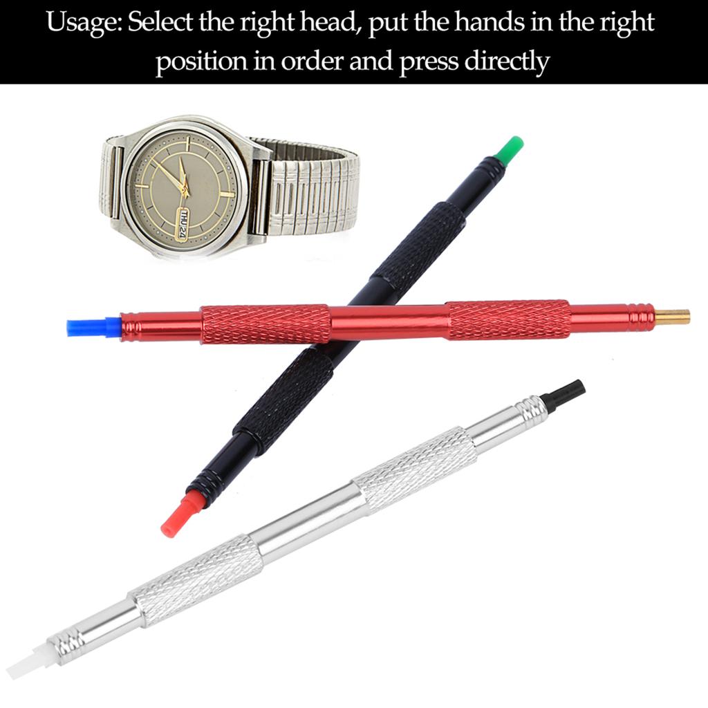 3pcs Double Head Watch Hand Pressers Watch Repair Tool for Watchmakers