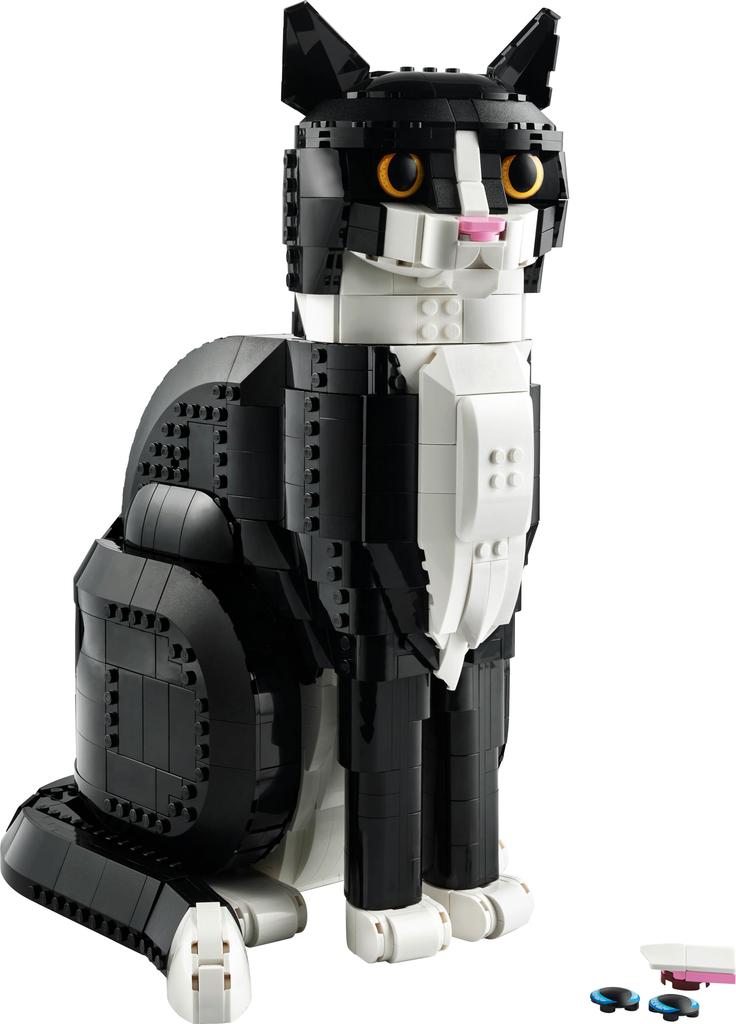 LEGO Идея смокинг игрушка кошка подарок на день рождения блок Рождество мужчины женщины интерьер стильное животное существо 21349