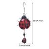 Practical Handmade 3D Hanging Wind Chimes Painted Unique Ladybug Hanging Bell Animal Wind Chimes Pendant Yard