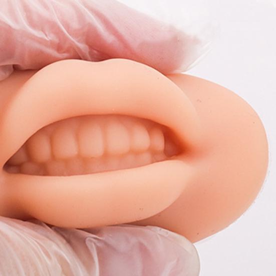 Татуировка Практика Гибкая Безопасная Многоразовая Практика Шаблон Кожи Губы 3D Форма Для Губ