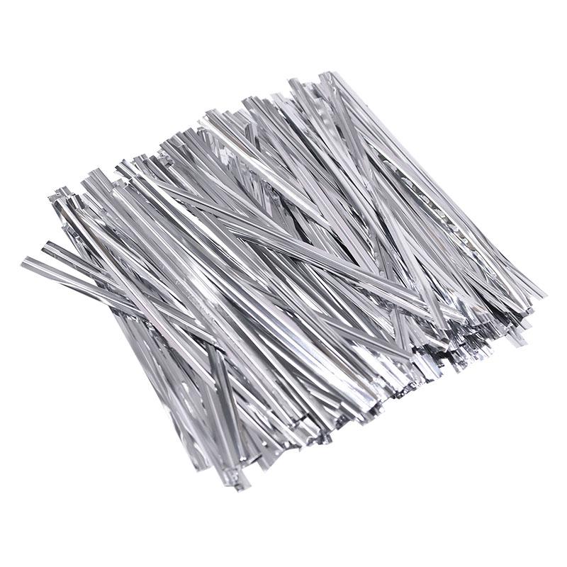 Простая упаковочная веревка для упаковки конфет, выпечки, запечатывания, свадебных принадлежностей, высококачественная золотая серебряная сумка для торта с леденцами, 100 шт., новый дом