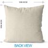 AVOIN colorlife Happy Camper Camping Life Throw Pillow Covers 18x18 Set of 4, Gnome S'More Campfire Decoration for Sofa Couch
