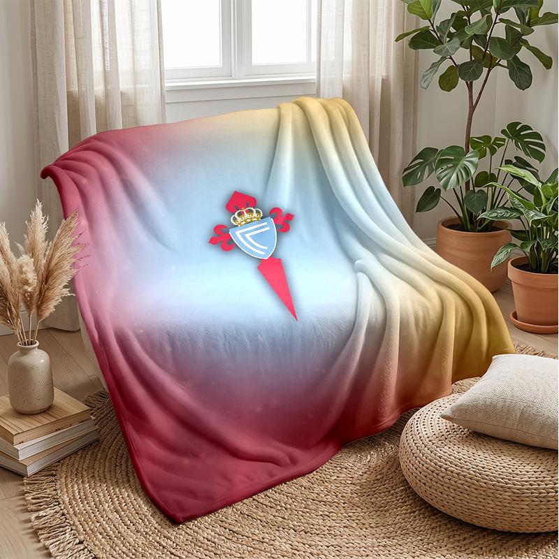Celta Vigo FC Soft Flannel Fleece Blanket Lightweight Cozy Warm Throw Blanket For Sofa Bed Home Decor