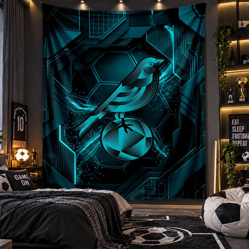 Wall Hanging Tapestry Norwich City Football Print Cloth for Living Room Bedroom Home Decor