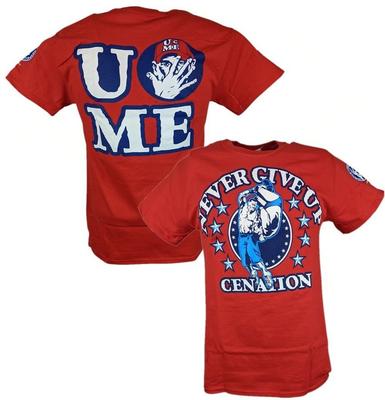 Мужская футболка John Cena Red Persevere Never Give Up
