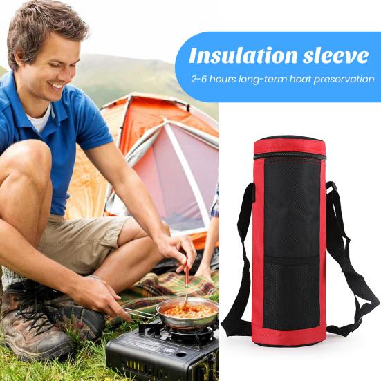 Бутылка для воды из ткани Оксфорд, круглая изоляционная крышка, складной изоляционный чехол для бутылки со льдом, изоляционный чехол для бутылки с горячей водой для пикника на открытом воздухе