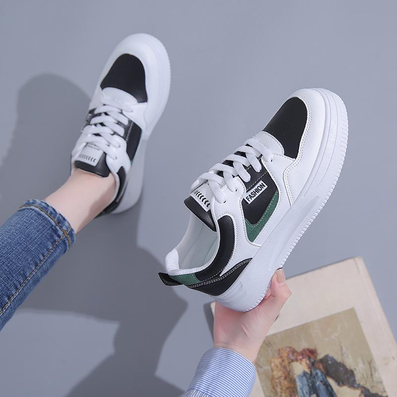 Белые туфли женские новые осенние женские туфли универсальные повседневные туфли студенческие кроссовки на платформе