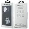 Karl Lagerfeld IML Aquarelle Choupette & Logo Case for iPhone 16 Black