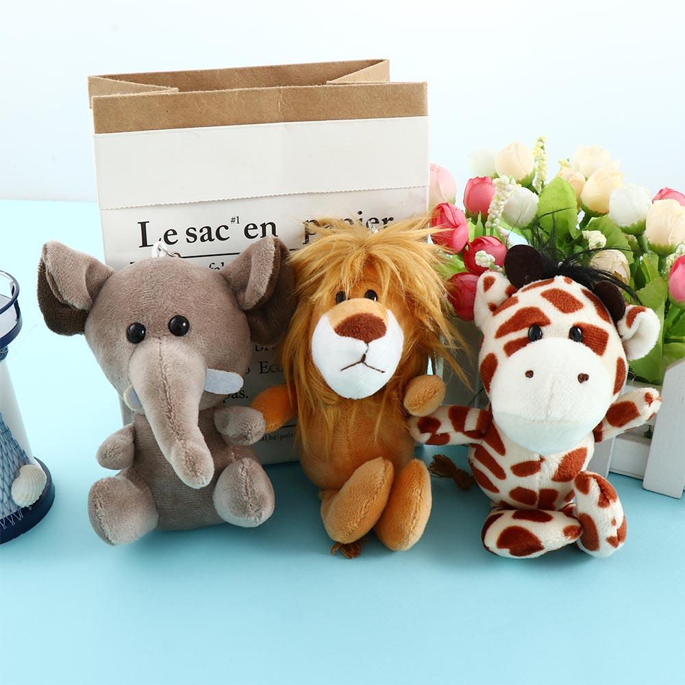 Ornament Lion Key Chain Key Ring Giraffe Animal Plush Toy Plush Keychain Stuffed Toys Plush Dolls