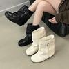 Spice girl style removable two wear thick-soled pile short boots women's autumn and winter new small inner heightening trouser boots