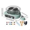 Мини гончарный круг в комплекте Керамическая машина для изготовления керамики с лепестком для ног Съемная чаша Электрическая глина