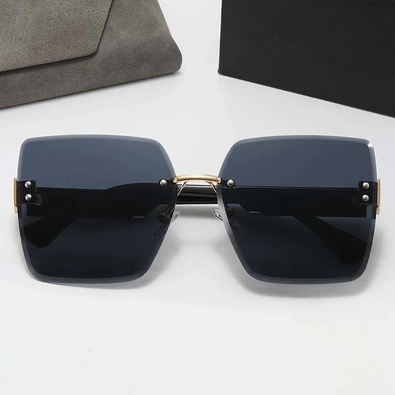 New Fashion Square Sunglasses Women Luxury Sun Glasses Female Brand Designer Oversized Gradient Mirror Vintage