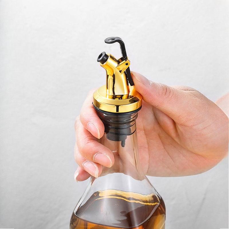 1 шт. Пластиковая пробка для бутылки масла, Бытовая кухонная лейка для масла, Насадка для соевого соуса, Силиконовая пробка для бутылки, Насадка-лейка для бутылки масла,