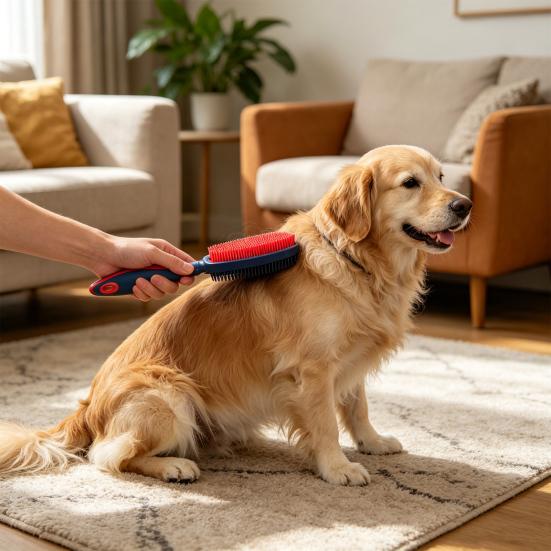 Pet Hair Removal Brush Reusable Lint Remover Soft Rubber Bristles