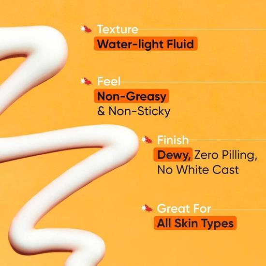 DOT & KEY Витамин C + E Супер Яркий Солнцезащитный Крем Spf 50 | Защита от солнечного света, UVA/UVB и синего света | Для ровного тона и сияния кожи | С жидким SPF 50+++