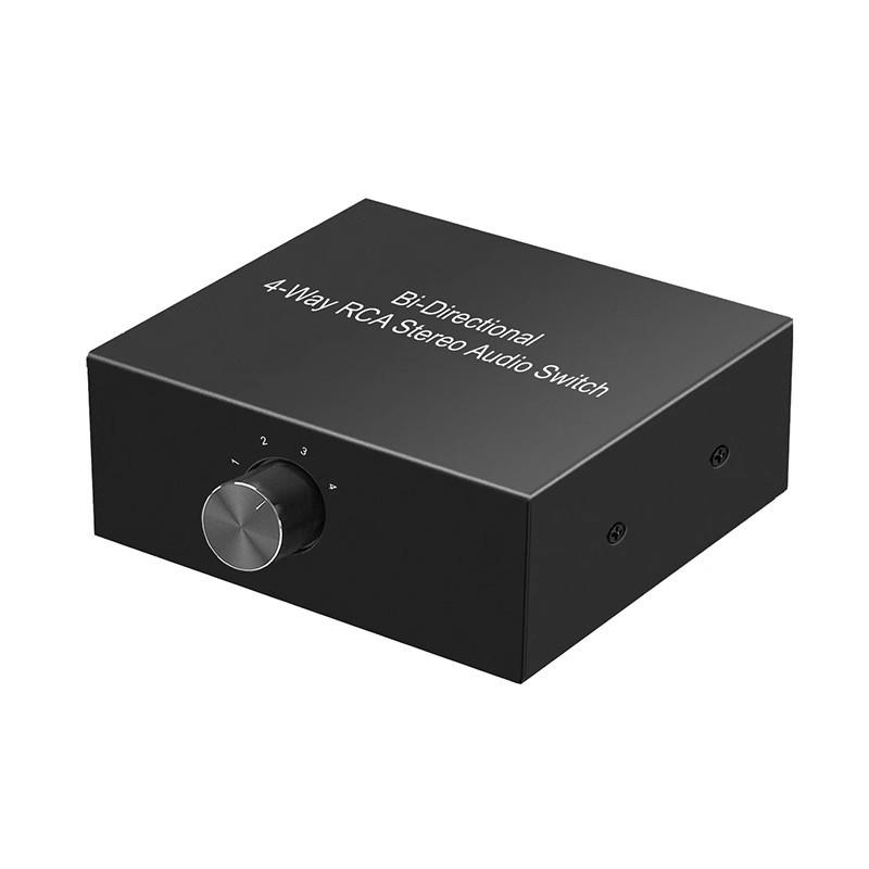 RCA 4-in 1-out Hi-Fi Lossless Stereo Audio Switcher Adapter
