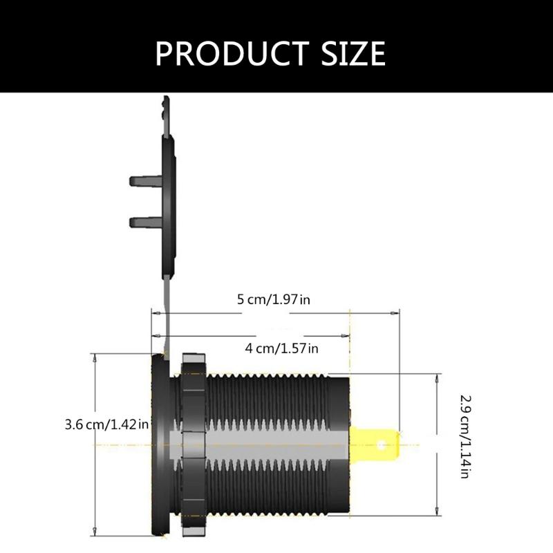 Водонепроницаемая розетка 3 USB и Type C 45 Вт, socket быстрой зарядки Type C для автомобилей 12 В/24 В, лодок, мотоциклов