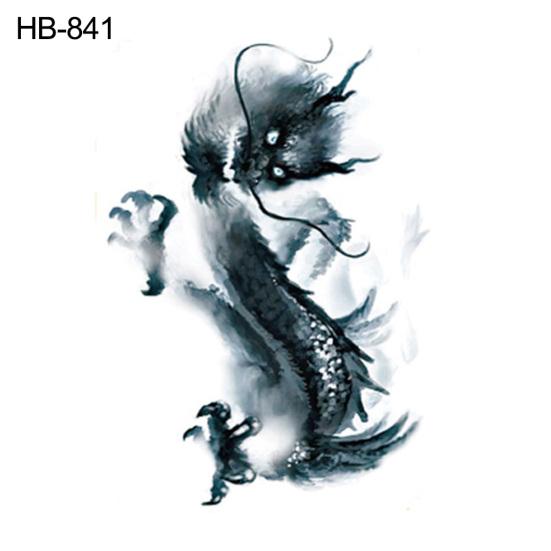 Прохладный Тигр Лев Дракон Рука Плечо Водонепроницаемая Временная Поддельная Татуировка Наклейка