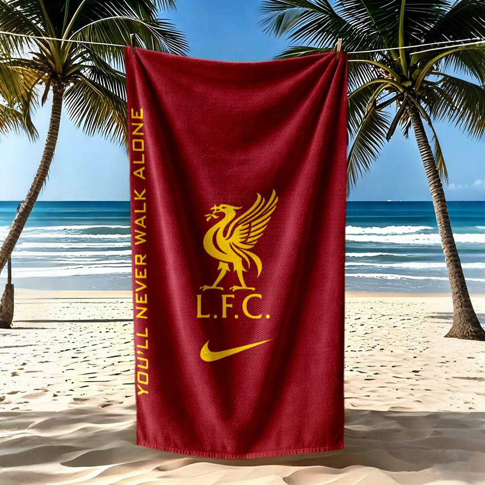 Liverpool Football Club Beach Towel High Absorbency Quickdry Comfortable Lightweight